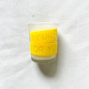 Beekman 1802 x Bridgerton Yellow Frosted Glass Votive Candle